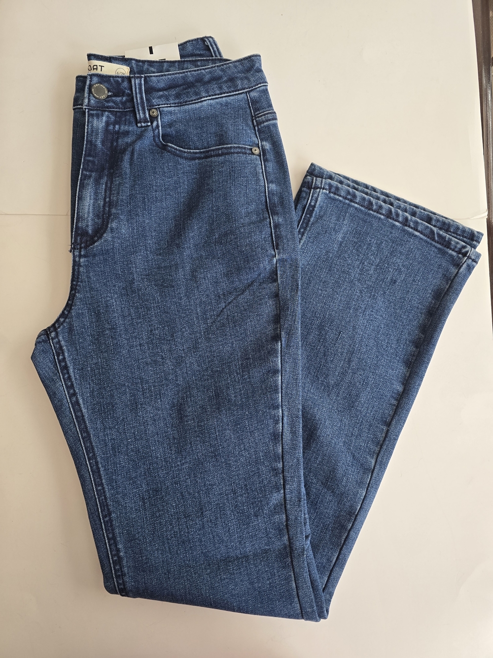 Oat New York Dark Blue Straight Leg Jeans